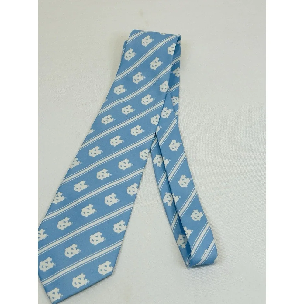 University of North Carolina Tie UNC Larson Sports Baby Blue White